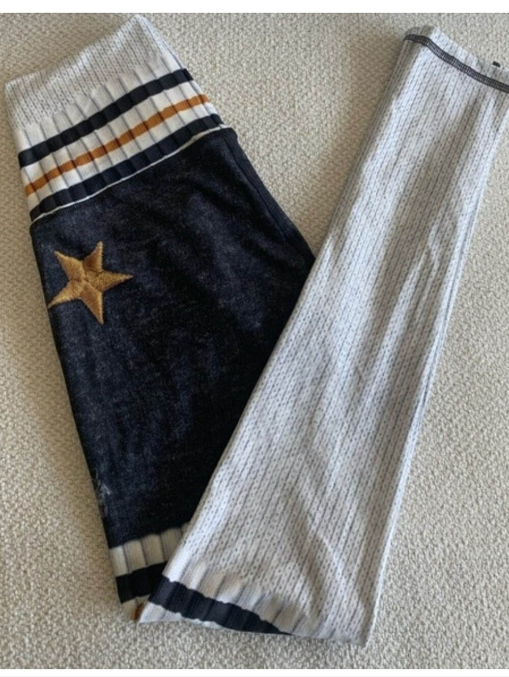 Niyama Sol Full Length High-waisted Athletic White Blue Gold leggings